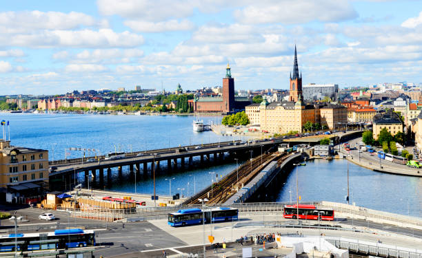 istock Stockholm Skyline from above, Sweden. 1052974690