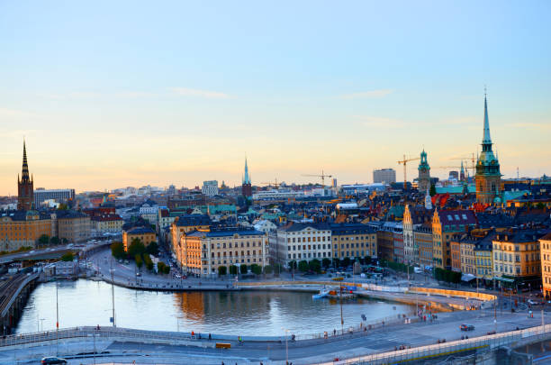 istock Stockholm Skyline from above, Sweden. 1052975600