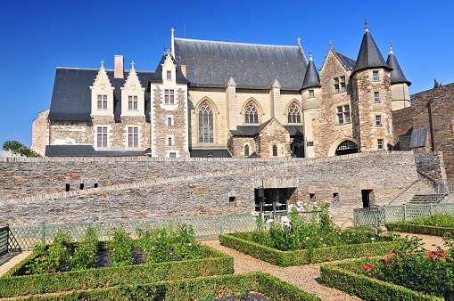 The 15th century chapel Chateau d'Angers. Is a castle in the city of Angers in the Loire Valley in the departement of Maine et Loire in France.
