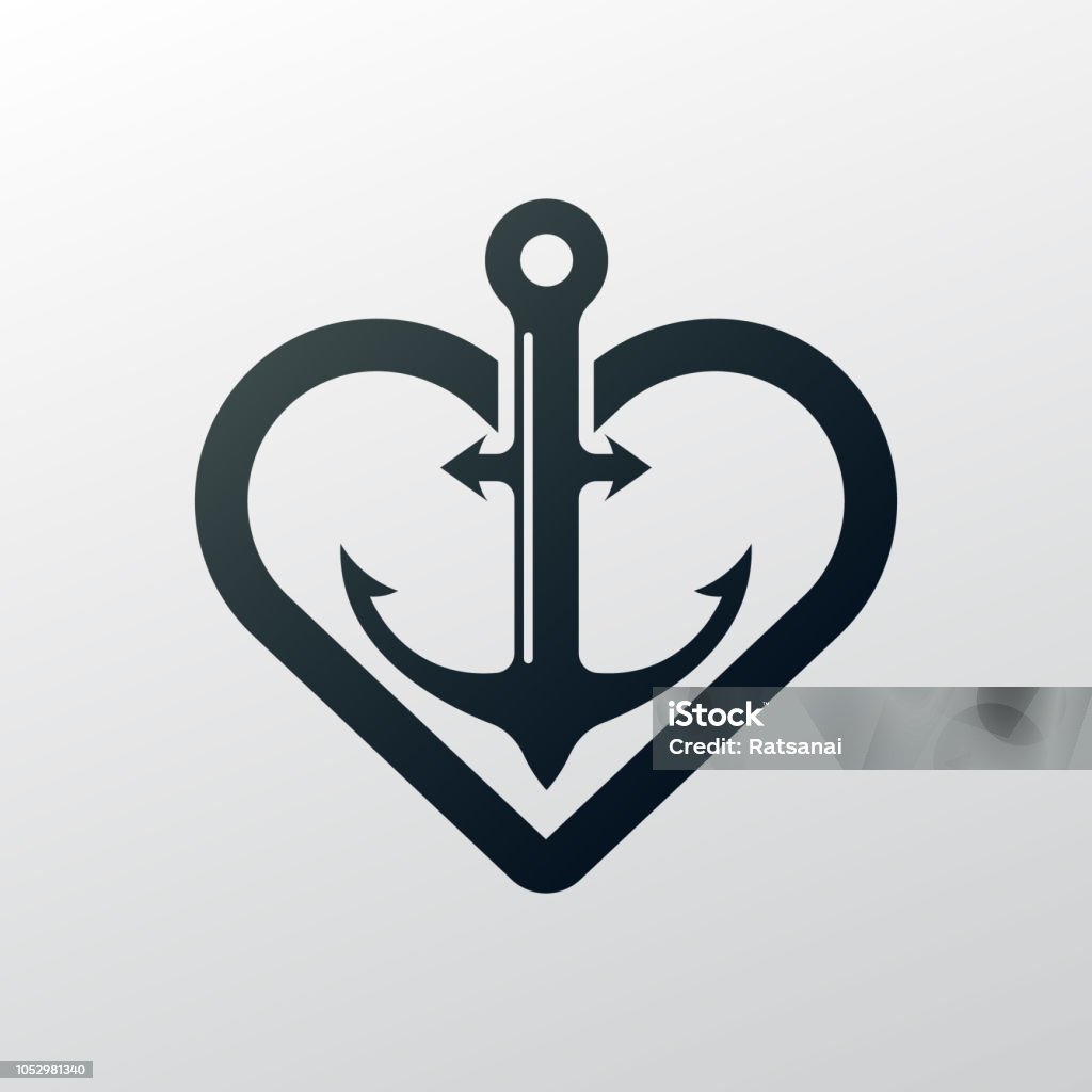 anchor anchor. eps 10 vector file Anchor - Vessel Part stock vector