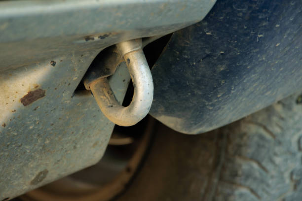 istock Hook part in the car to tow another car 1053012130