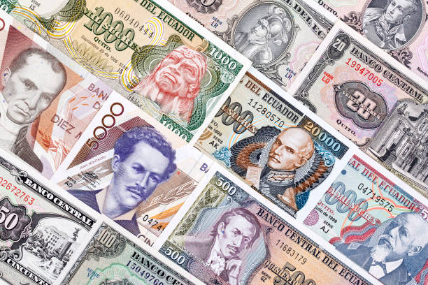 istock Currency of Ecuador, a background 1053019876