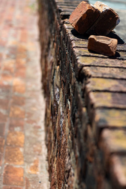 istock Red brick wall. Space to write and sell. Space for advertising. 1053025532