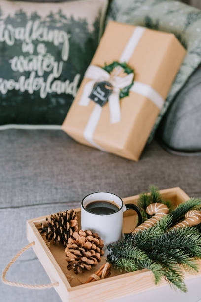 istock coffee cocoa cup Christmas celebration symbols table 1053027294