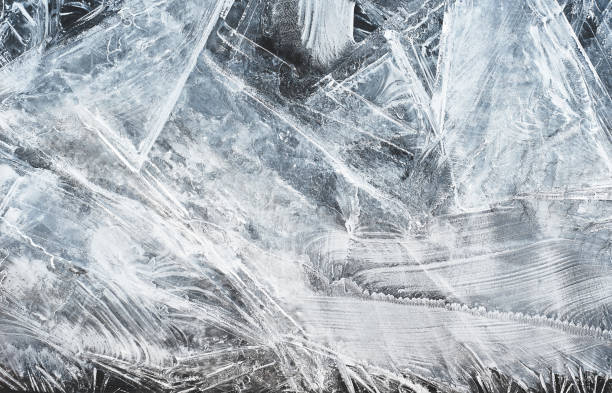 istock Detailed background texture of ice 1053027934