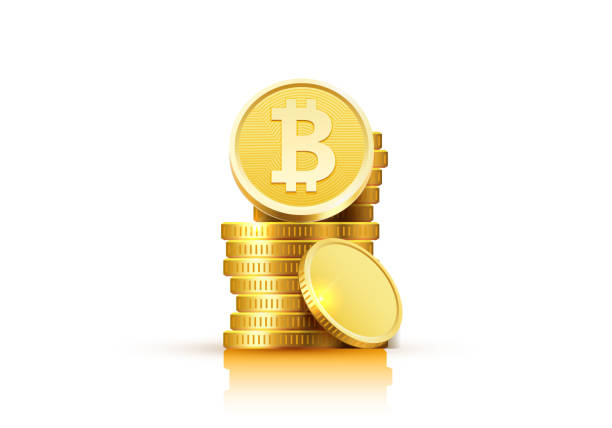 istock Bitcoin cash golden coin, many coins coins background 1053034406