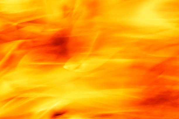 close up of the fire