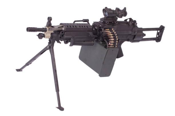 istock modern us army machine gun isolated on white 1053039402