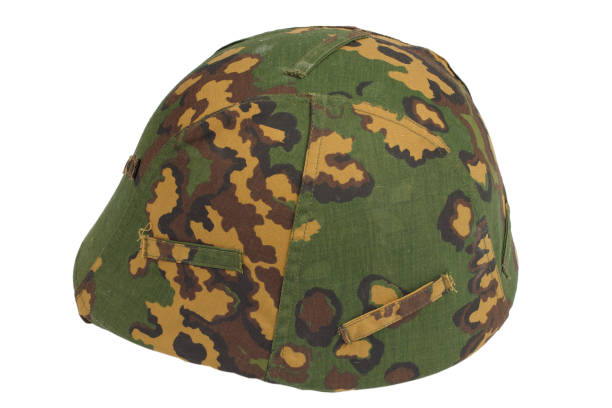 istock kevlar helmet with a camouflage cover 1053040124