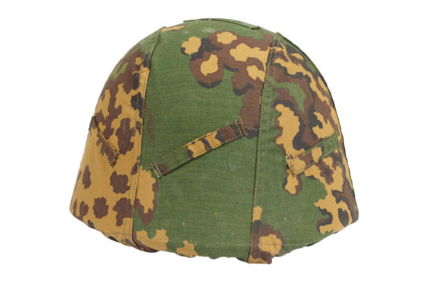 istock kevlar helmet with a camouflage cover 1053040130