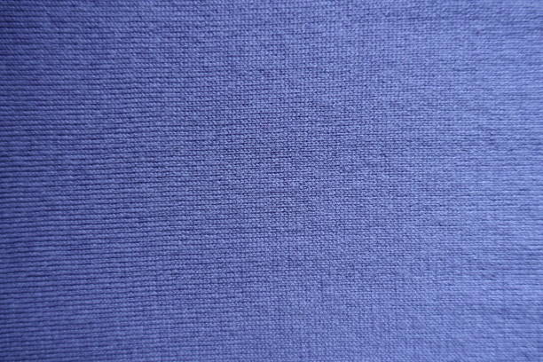 istock Top view of simple blue knitted fabric 1053041062