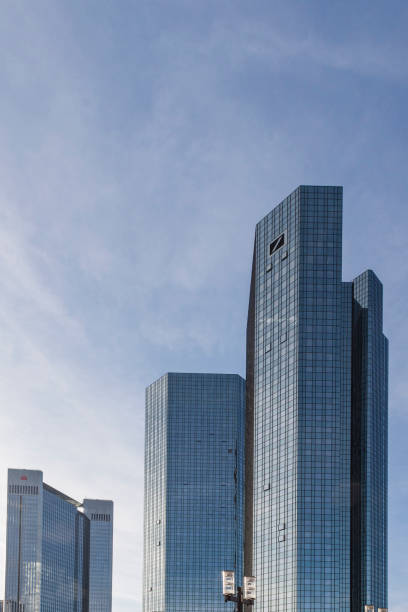 德意志銀行總部大樓, 位於德國法蘭克福中心的現代摩天大樓 - deutsche bank 個照片及圖片檔