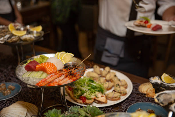 istock Close up of fresh mediterranean seafood on ice. 1053045574