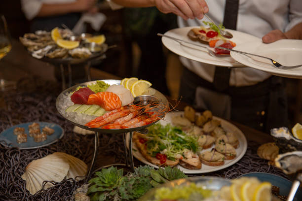 istock Close up of fresh mediterranean seafood on ice. 1053045578