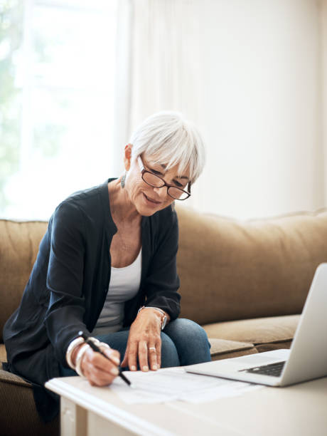istock Proper financial planning has given her peace of mind 1053057354