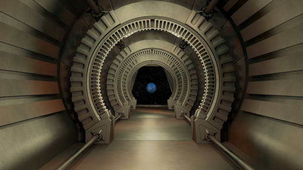 istock Space environment, ready for comp of your characters.3D rendering 1053058380