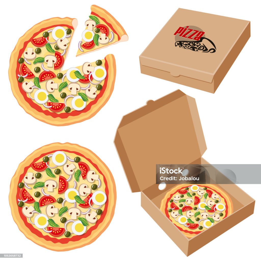 Pizza Bên Trong Clip Art Hộp Bài Hình minh họa Sẵn có - Tải xuống ...