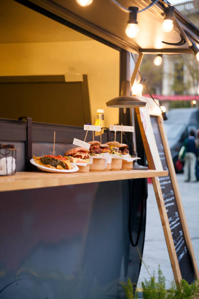 istock Food truck bar counter 1053059872