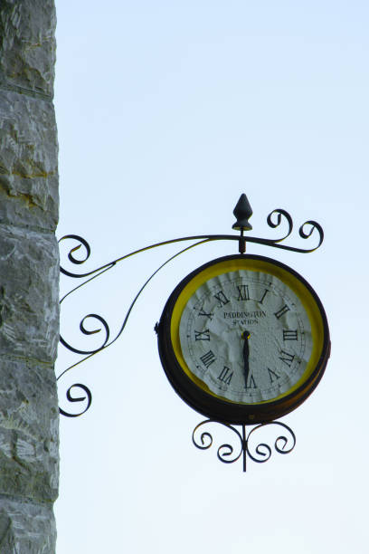Old fashioned wall clock with \