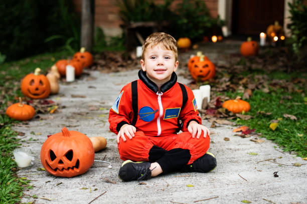 istock Little kids at Halloween party 1053065848