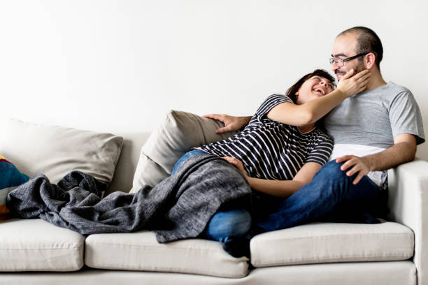 istock Couple having a romantic and happy time together 1053075326