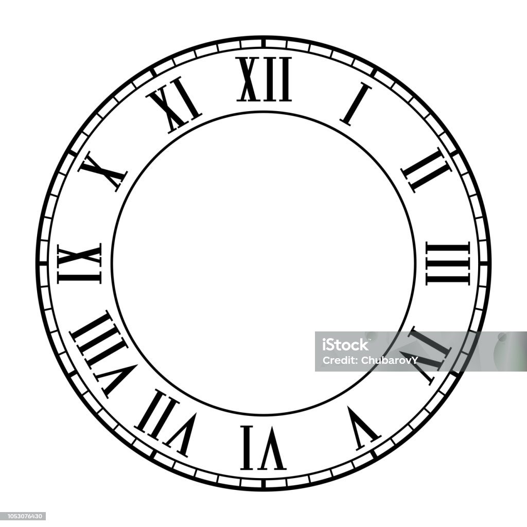 로마 숫자와 시계 얼굴 로마 숫자에 대한 스톡 벡터 아트 및 기타 이미지 - 로마 숫자, 벽 시계, 시계 숫자판 - Istock