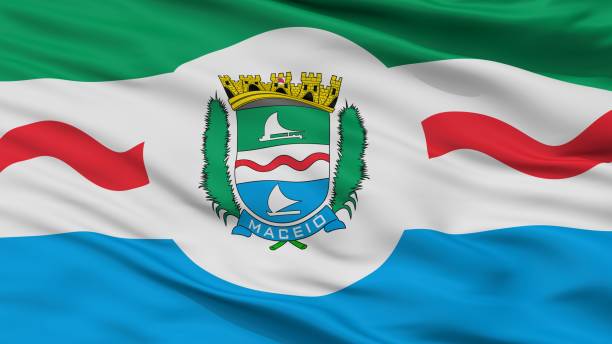 istock Maceio City Flag, Brasil, Closeup View 1053085158