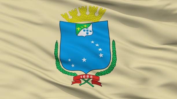 istock Sao Luis City Flag, Brasil, Closeup View 1053085234