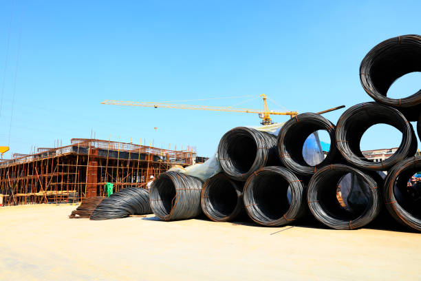 istock The steel bar in the construction site 1053088978