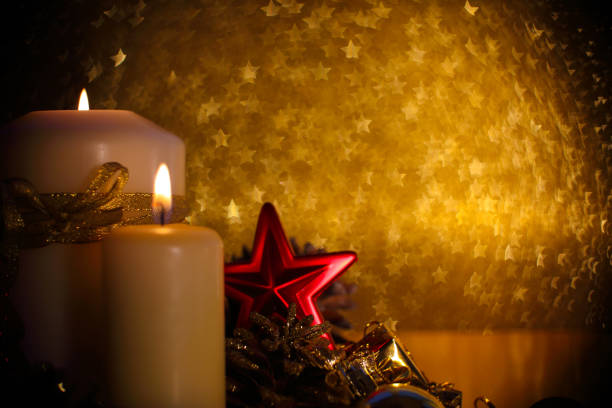istock Golden Christmas decoration 1053089256