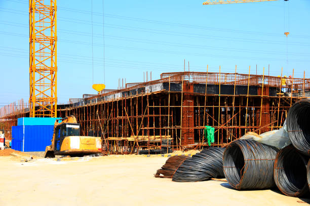 istock The steel bar in the construction site 1053089818