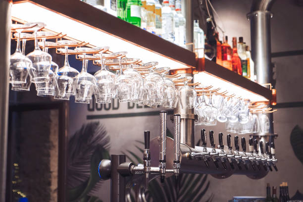istock Beer pipes in bar at nightclub 1053097926