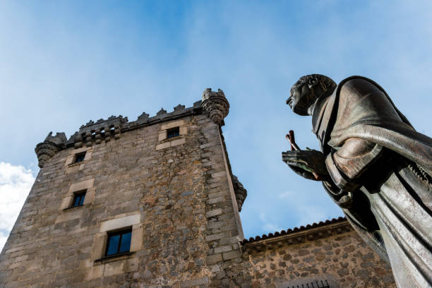 Scenic view of the facade of Avila cathedral