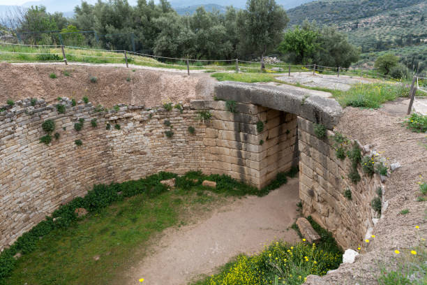 istock Mycenae archaeological site in Greece, Europe 1053112954