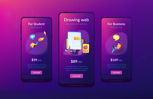 Front End User Interface Example Front End Development It App Interface Template Stock Illustration ...