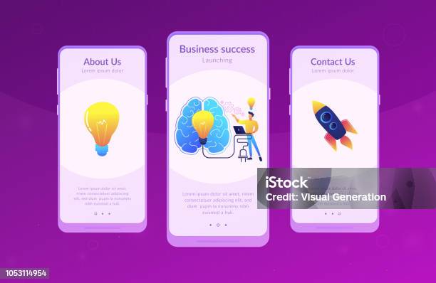 Brainable Brainstorm App Interface Template Stock Illustration - Download Image ...