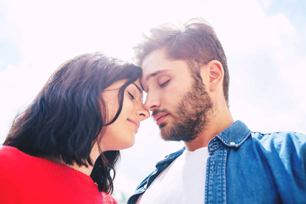 istock Couple in love outdoors 1053119400