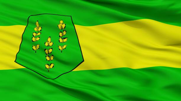 istock Settat Province City Flag, Morocco, Closeup View 1053124800