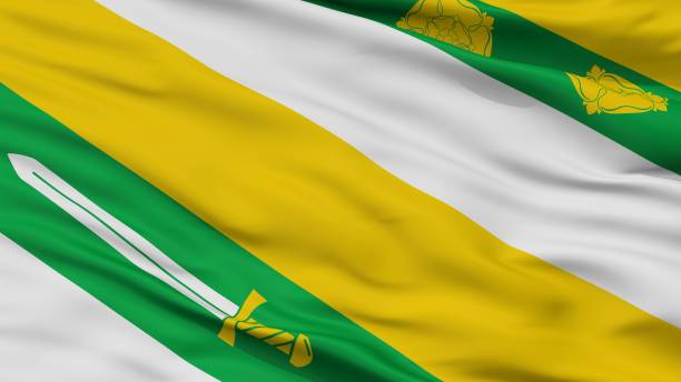 istock Drechterland City Flag, Netherlands, Closeup View 1053125146