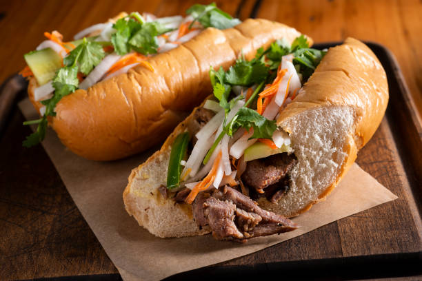 Banh Mi Sandwich stock photo