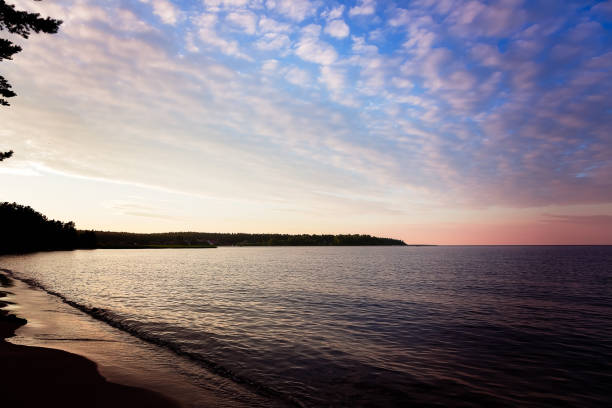 istock Lake is in summer at sunset 1053139330