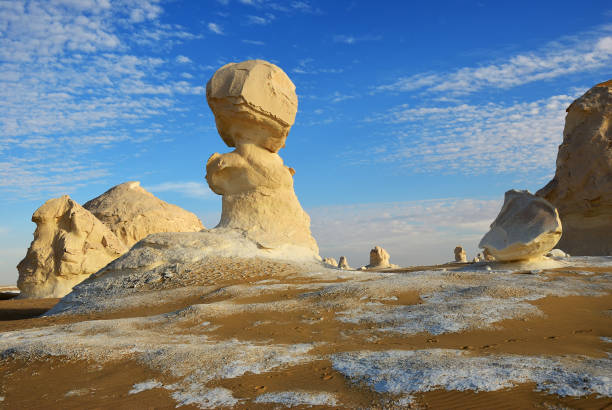 istock The limestone formation in White desert Sahara Egypt 1053139632
