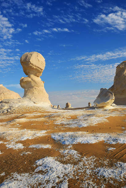 istock The limestone formation in White desert Sahara Egypt 1053139676