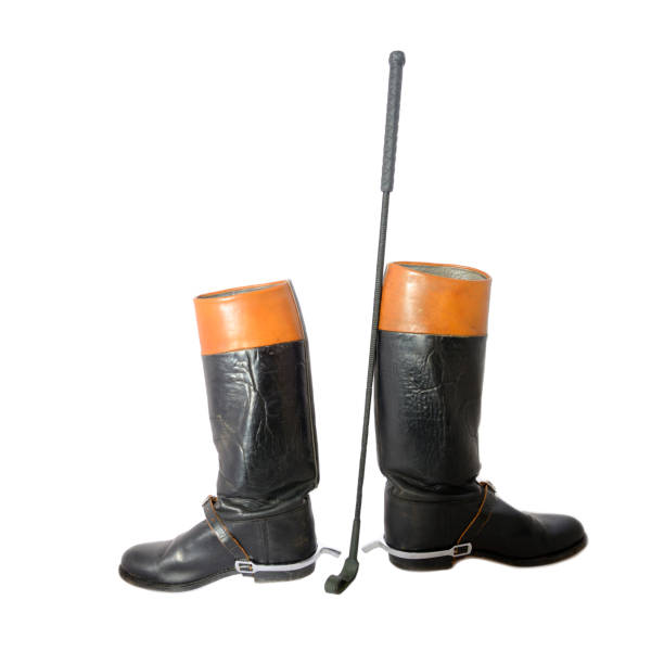 istock Woman riding boots with spurs and riding crop 1053139964