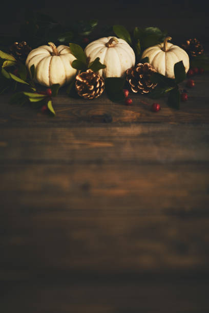 istock Fall background arrangement with varieties of miniature pumpkins 1053142612