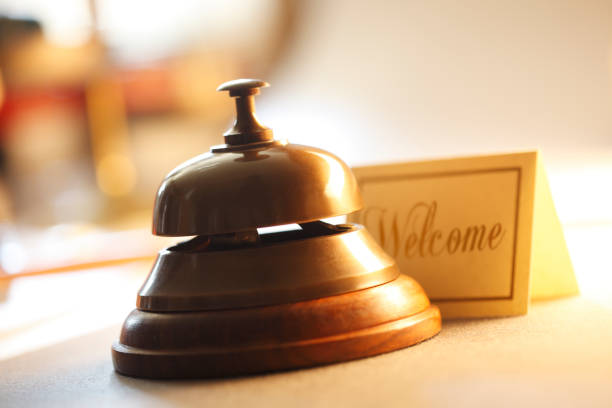 istock Welcome Card Next To Service Bell 1053148074