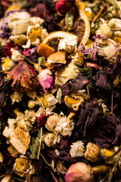 istock Dry leaves and flowers 1053151636