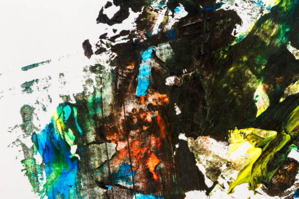 istock Abstract colorful hand painted background 1053152684