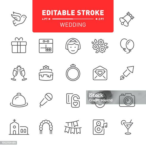 Wedding Icons Stock Illustration - Download Image Now - Wedding, Icon Symbol, Vector