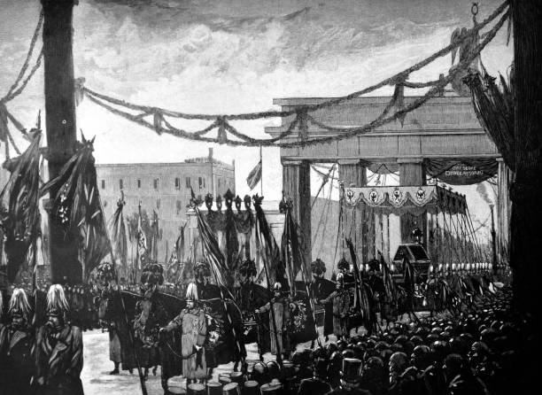 istock Military funeral procession in honour of Kaiser Wilhelm I - 1888 1053155110